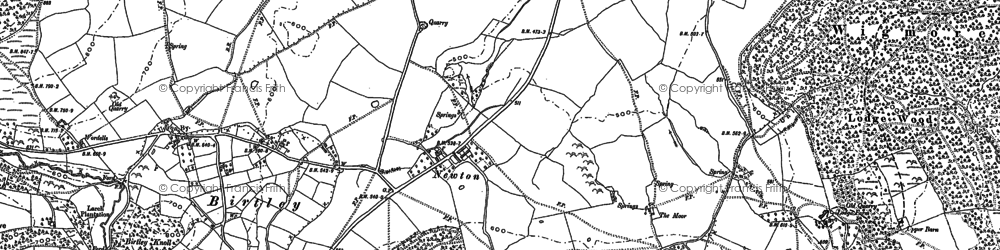 Old map of Newton in 1902