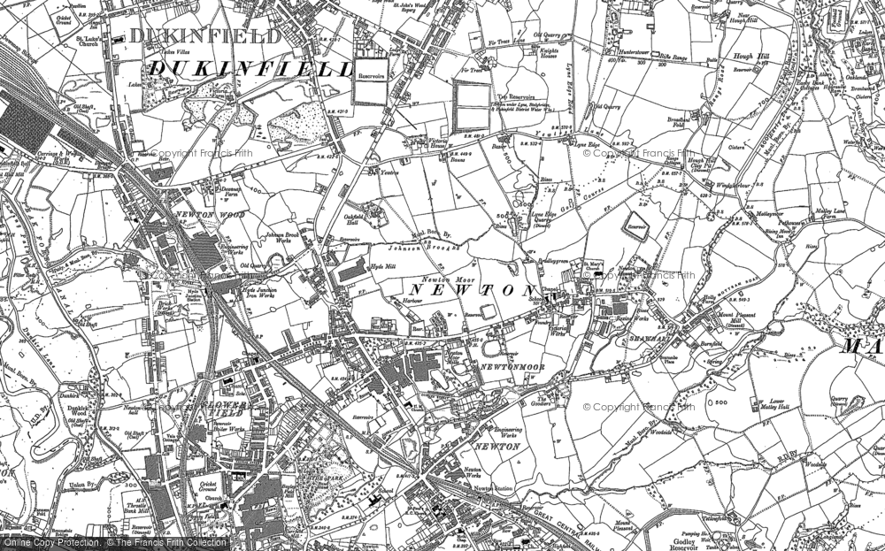 Old Map of Newton, 1907 in 1907