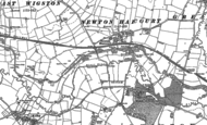 Old Map of Newton Harcourt, 1885