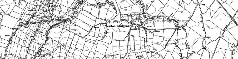 Old map of Newton Mulgrave in 1913