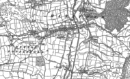 Old Map of Newton Poppleford, 1888