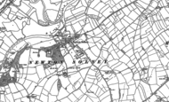 Old Map of Newton Solney, 1882