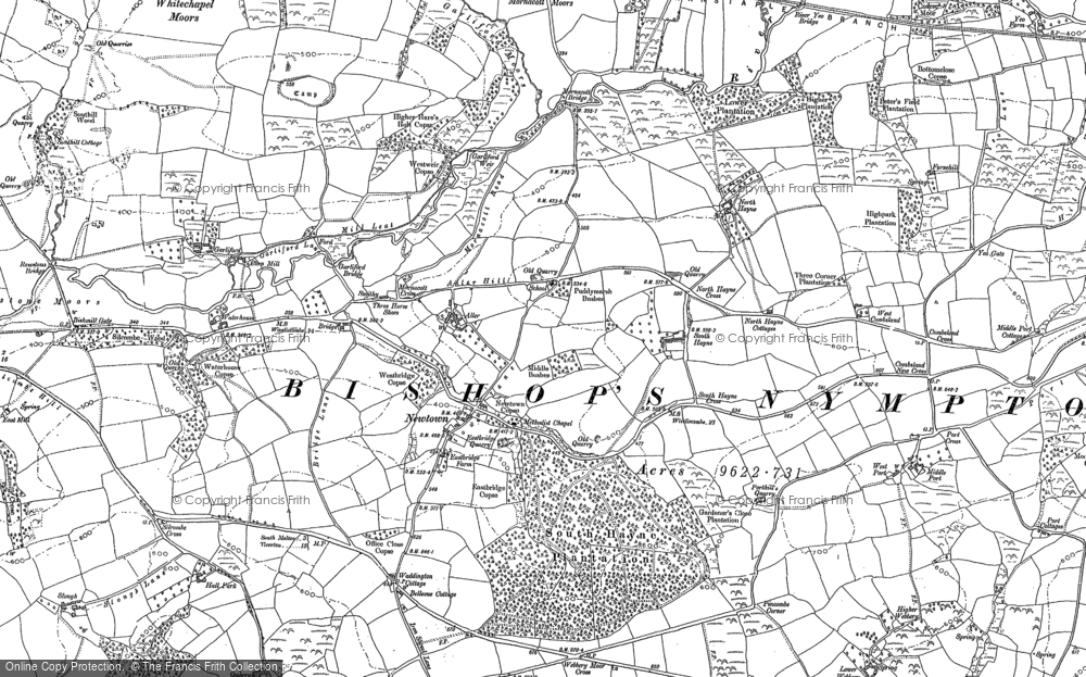 Old Map of Historic Map covering Veraby in 1886