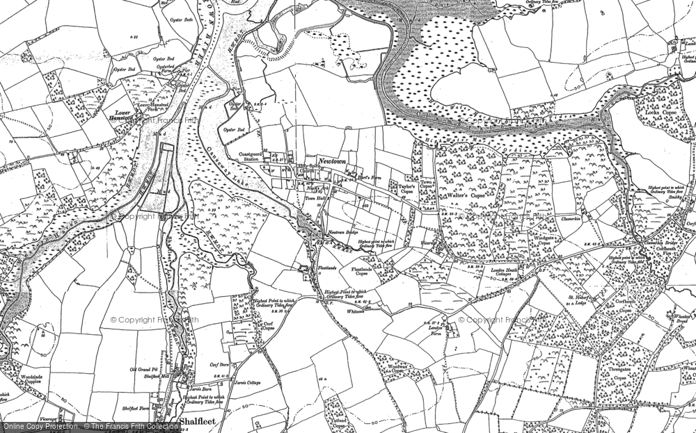 Old Map of Newtown, 1896 - 1907 in 1896