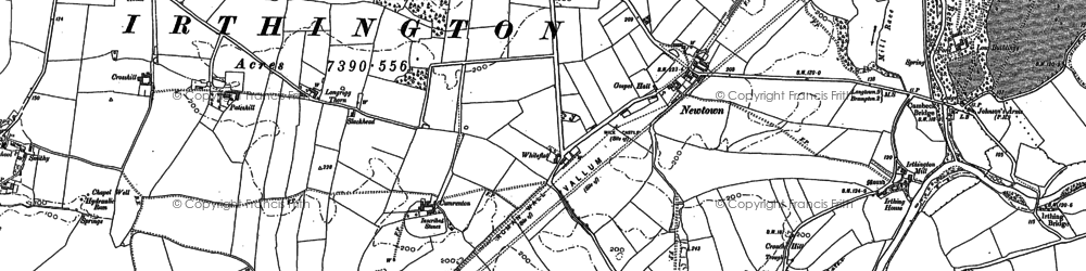 Old map of Breaks Moss in 1899