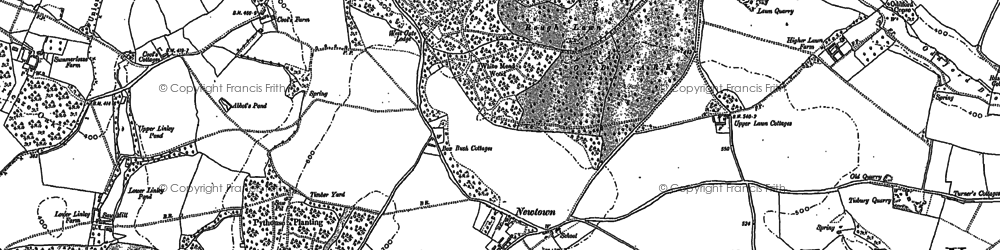 Old map of Fonthill Abbey in 1900