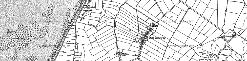 Old map of Holme St Cuthbert in 1923