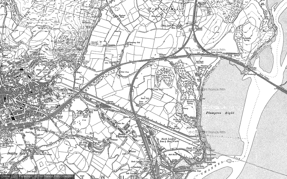 Old Map of Next Ness, 1911 in 1911