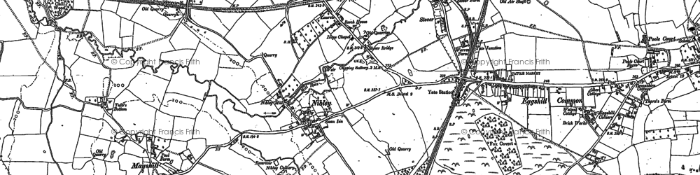 Old map of Tubb's Bottom in 1879