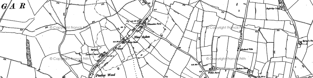 Old map of King Street in 1895