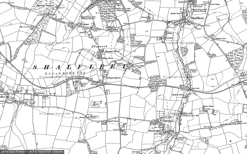 Old Map of Ningwood, 1896 - 1907 in 1896