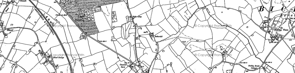 Old map of No Mans Heath in 1897