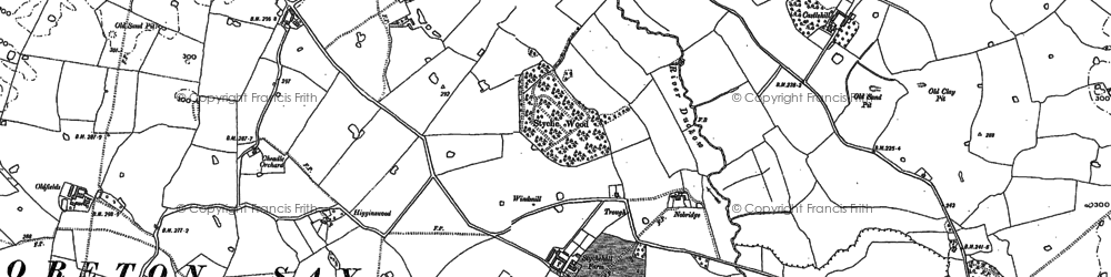 Old map of Nobridge in 1879