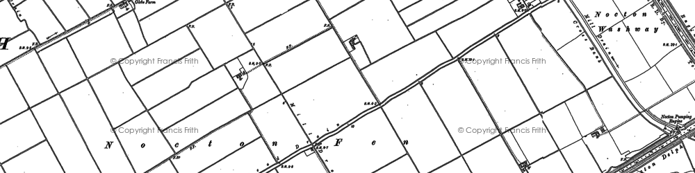 Old map of Wasps Nest in 1887