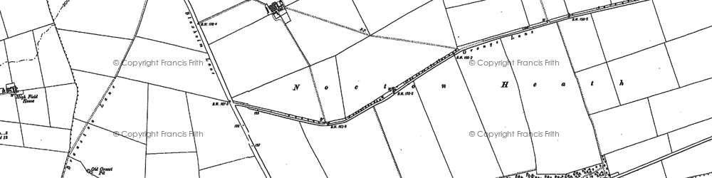 Old map of Blankney Heath in 1886