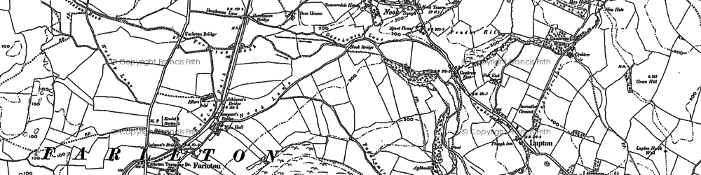Old map of Nook in 1896