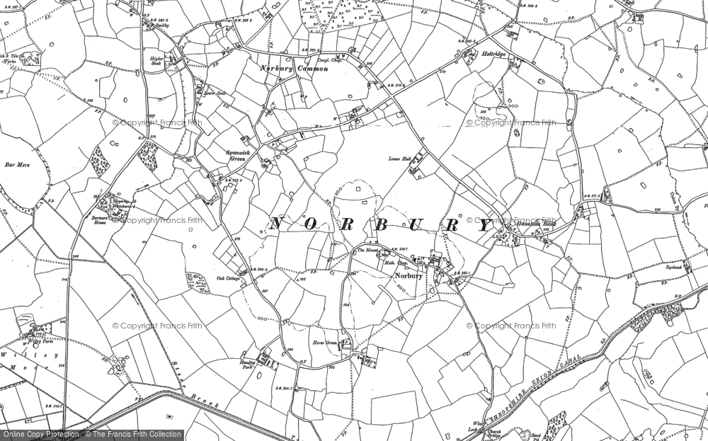 Old Map of Historic Map covering Gauntons Bank in 1897