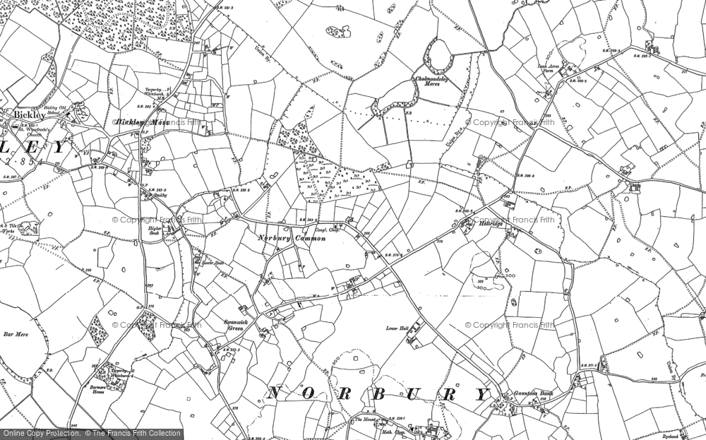 Old Map of Historic Map covering Barmere Ho in 1897