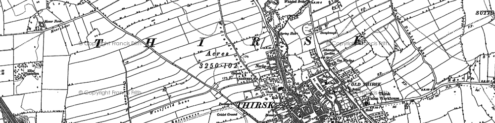 Old map of Norby in 1891