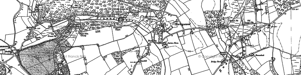 Old map of Norleywood in 1895