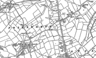 Old Map of Norman Cross, 1887