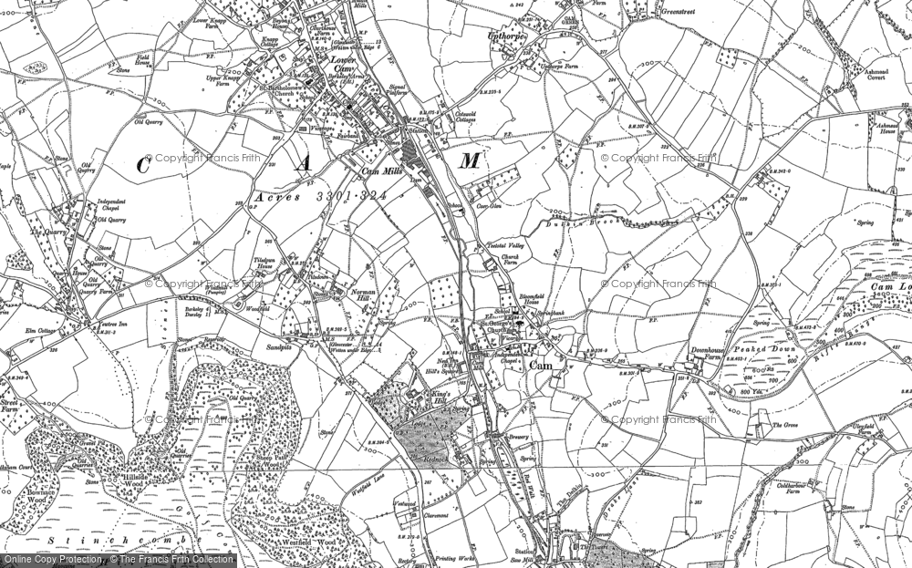 Old Map of Norman Hill, 1882 in 1882