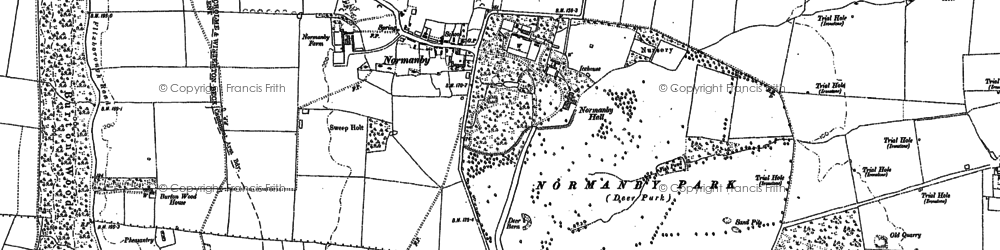 Old map of Normanby in 1906