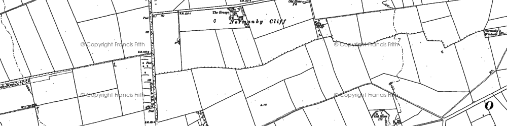 Old map of Normanby Cliff in 1885