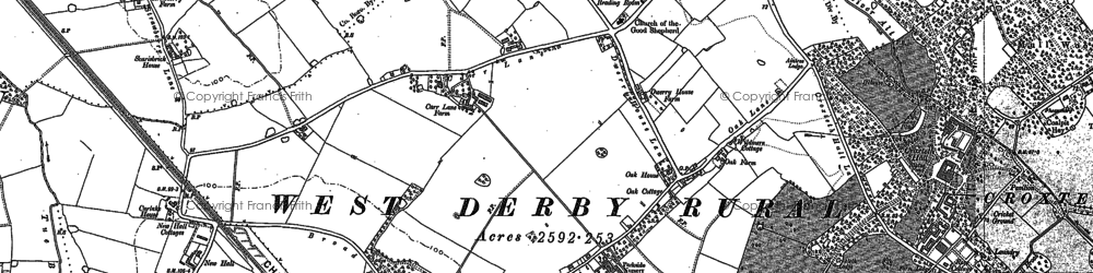 Old map of Norris Green in 1906