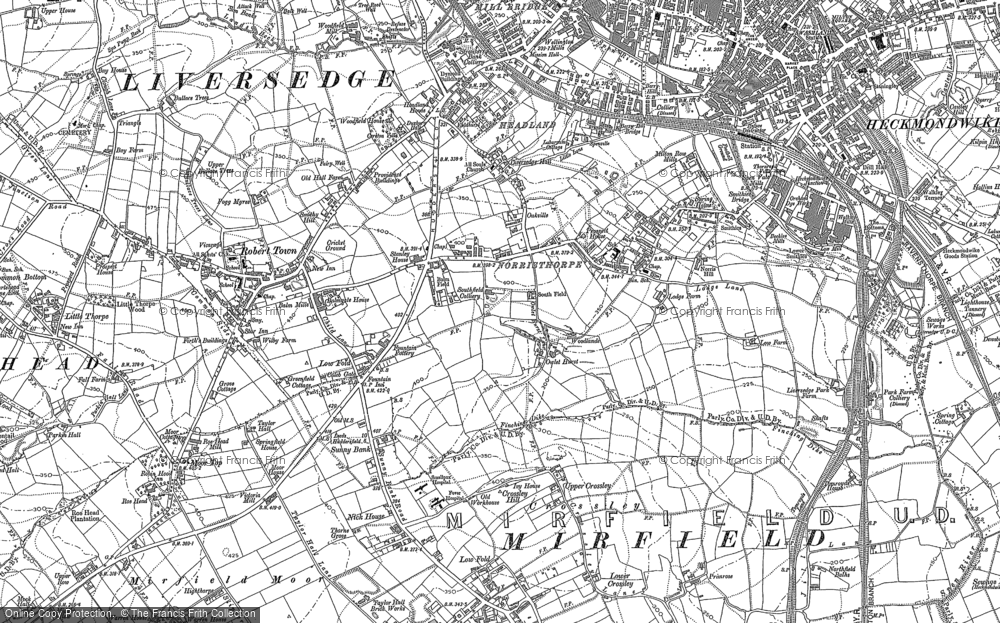 Old Map of Norristhorpe, 1892 in 1892