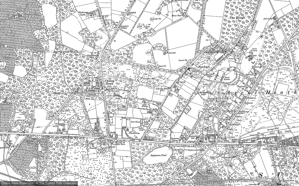 Old Map of Historic Map covering Brookside in 1898