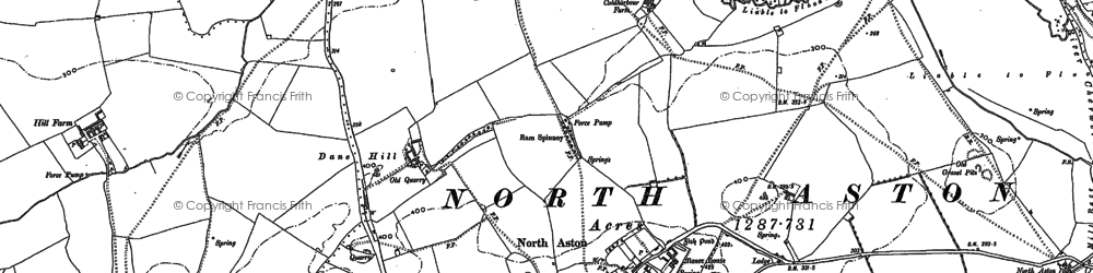 Old map of North Aston in 1898