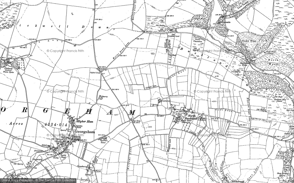 Old Map of North Buckland, 1903 in 1903