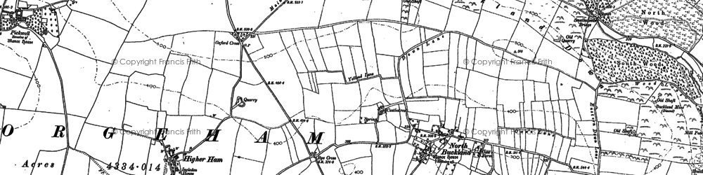 Old map of North Buckland in 1903