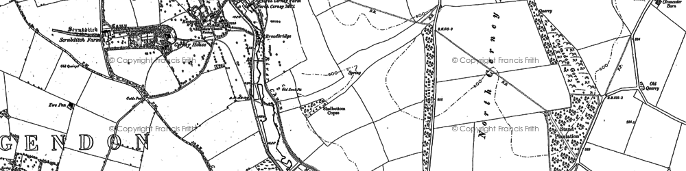 Old map of North Cerney in 1882