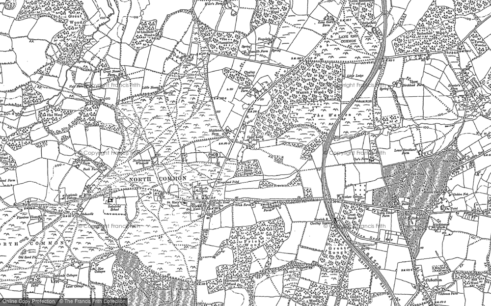 Old Map of North Chailey, 1896 - 1898 in 1896