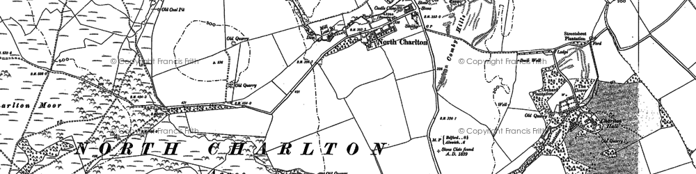 Old map of North Charlton in 1896