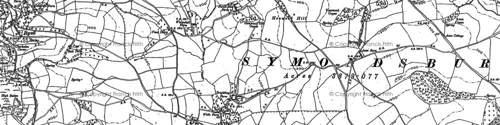 Old map of North Chideock in 1901