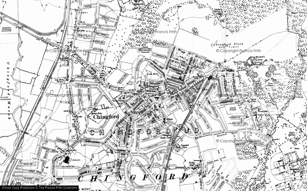 Old Map of Historic Map covering Gilwell Park in 1938