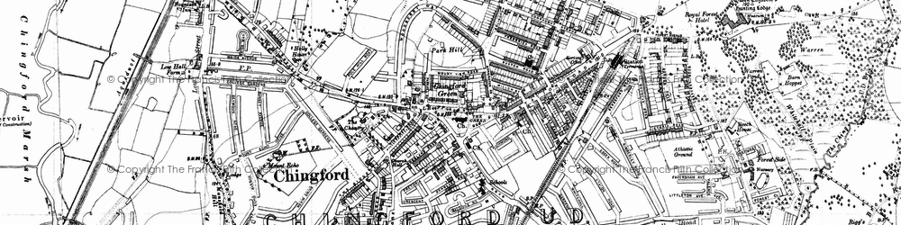 Old map of Chingford Green in 1938