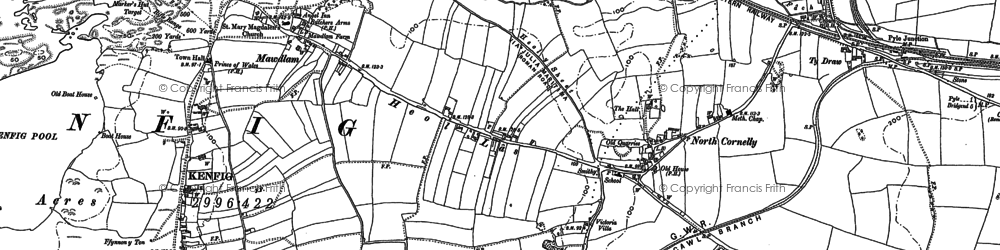 Old map of North Cornelly in 1897