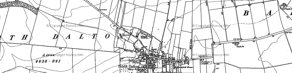 Old map of North Dalton in 1890