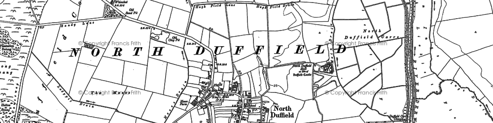 Old map of North Duffield in 1889
