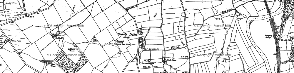 Old map of North Dykes in 1898