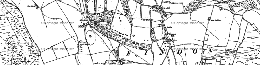 Old map of Blackpatch Hill in 1896
