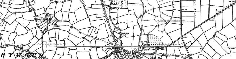 Old map of Horsecastle in 1902