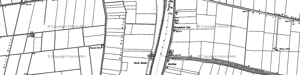 Old map of North Ewster in 1885