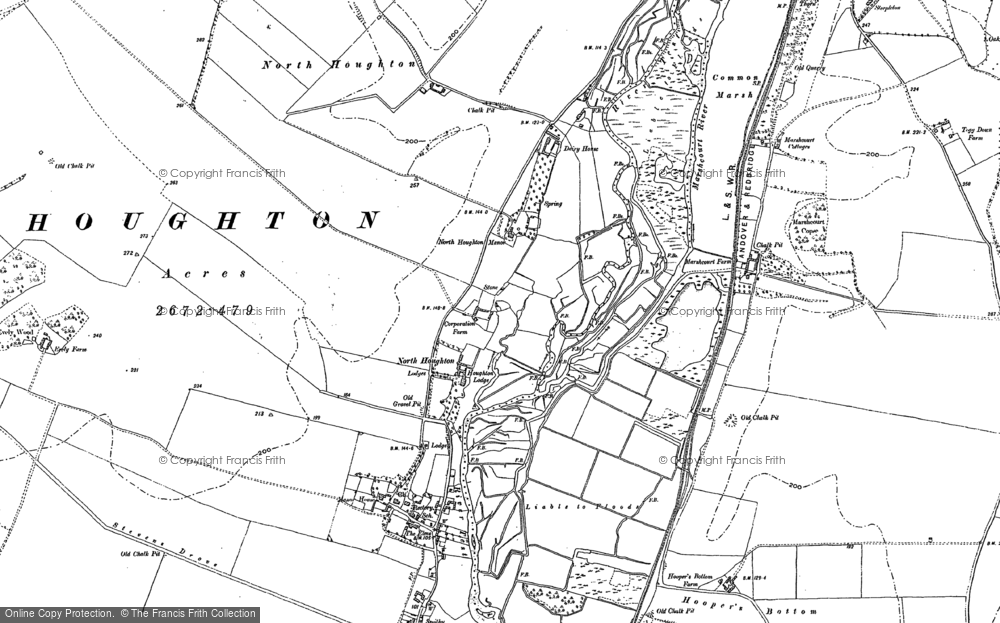Old Map of North Houghton, 1894 in 1894