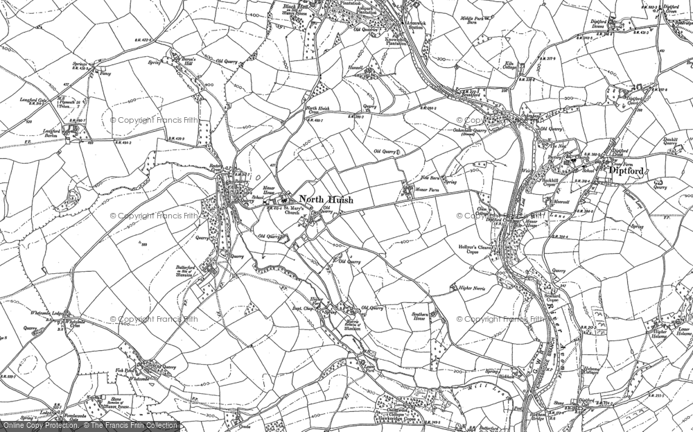 Old Map of Historic Map covering Beneknowle in 1886