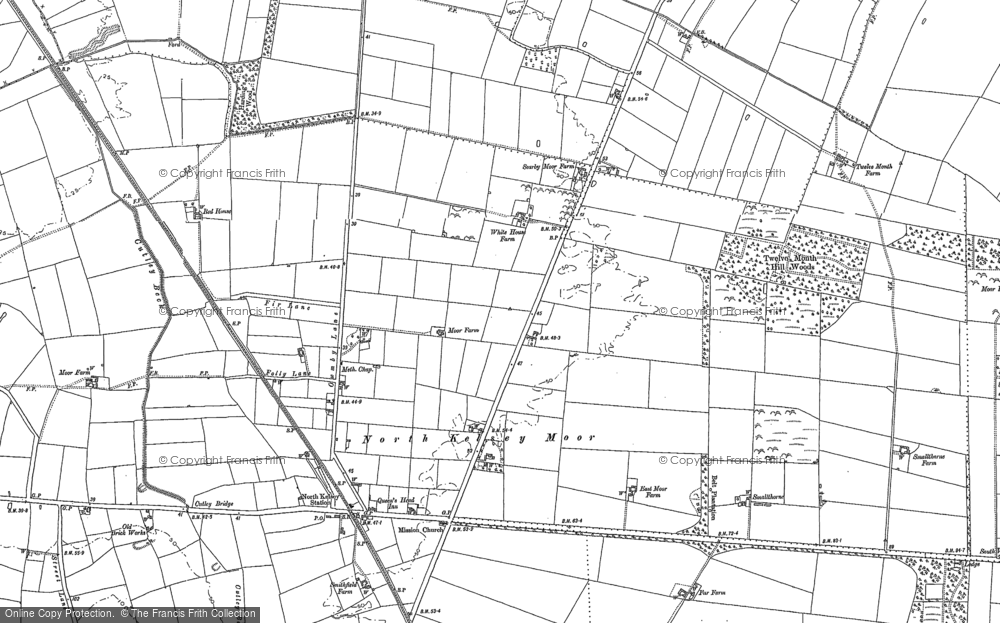 Old Map of North Kelsey Moor, 1886 in 1886